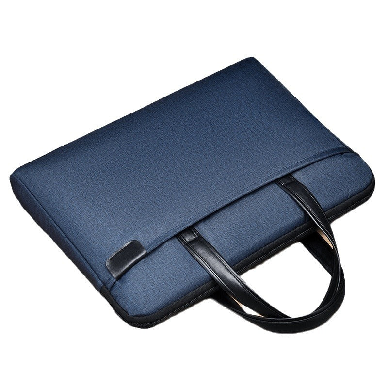 Simple Briefcase Men's Business Laptop Bag Waterproof Large Capacity Conference Bag
