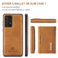 Thumbnail for 2 In 1 Magnetic Leather Case For Samsung A72/A52 Wallet Card Holder Pocket Cove