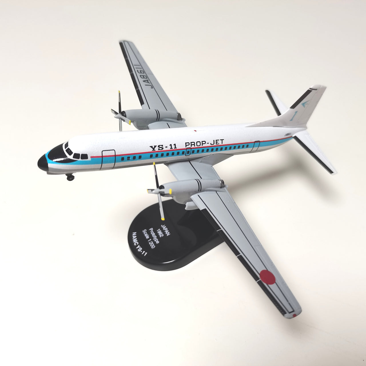 YS-11 PROP-JET Japan Airlines Airplane Model (1/200 Scale