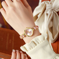 Thumbnail for Women's Watch Fashion Trend Women's Bracelet Watch Round Dial Inlaid with Diamond Quartz Watch