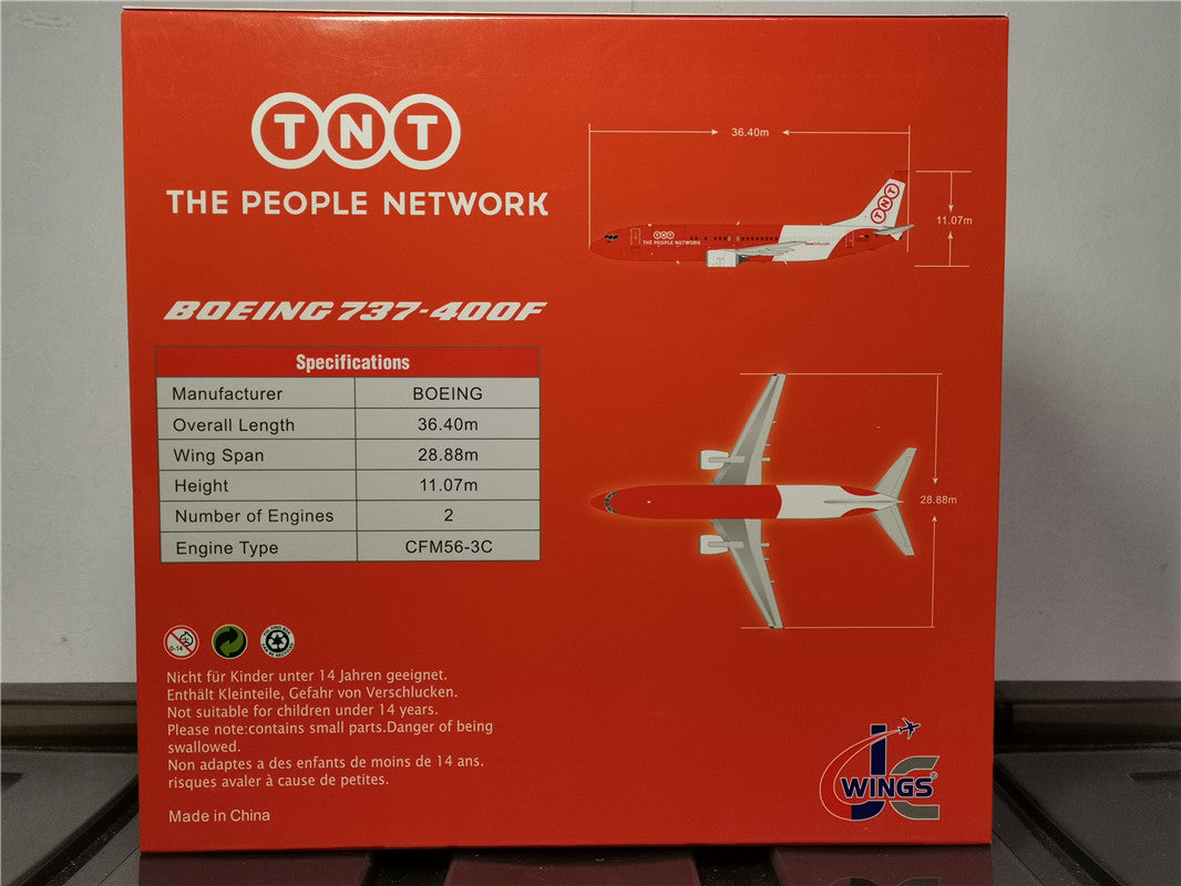 TNT Express Airlines B737-800(SF) JC Wings XX20129 Airplane Model (1/200 Scale)