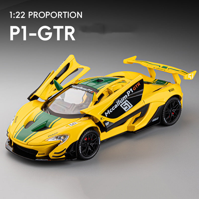 1:22 McLaren P1 GTR Alloy Supercar Model with Sound-Light