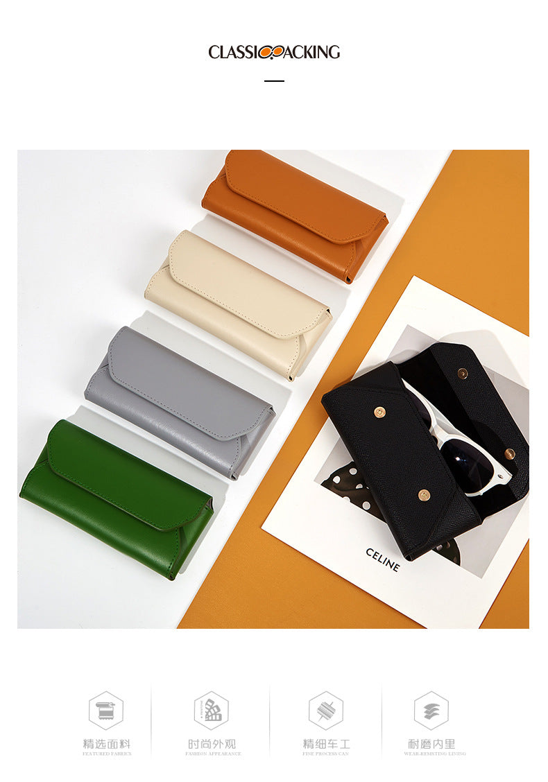 Your Custom Design & Image & Logo & Text Design Solid Color (1) Anti Pressure And Anti-wear Glasses Case