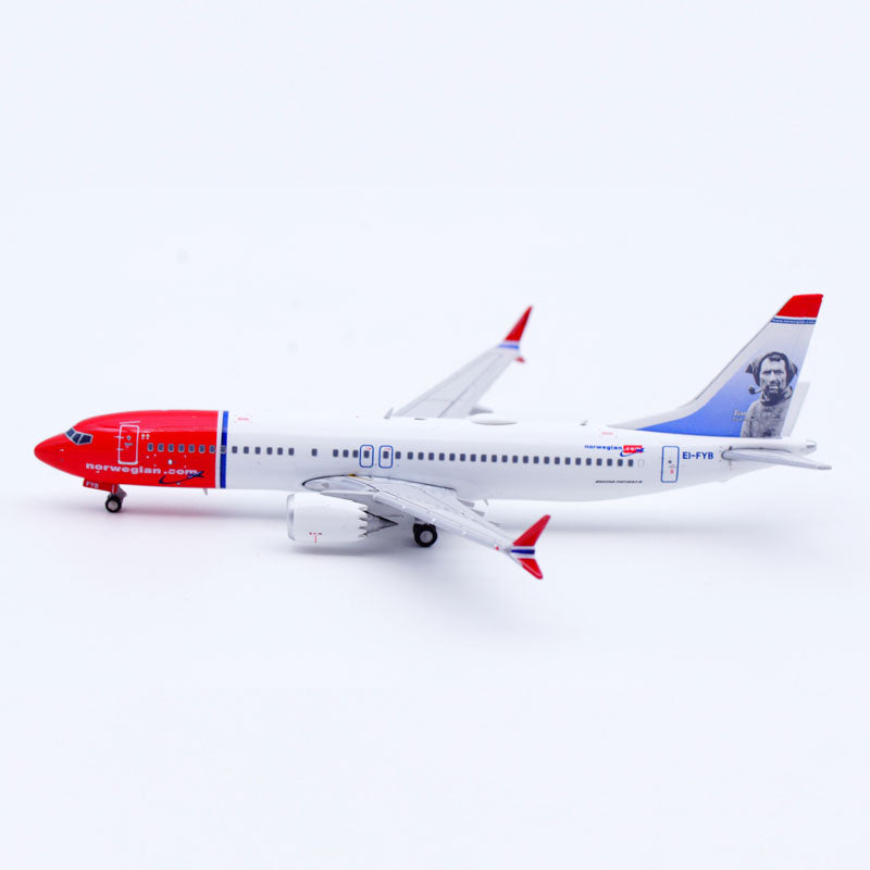 Norwegian Air Shuttle EI-FYB Airline Boeing737 B737-MAX8 Airplane Model (1/400 Scale)