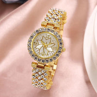 Thumbnail for Women Bracelet Watches Ladies Alloy Strap Rhinestone Quartz Wrist Watch Luxury Fashion Quartz Watch