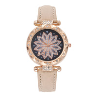 Thumbnail for Casual Fashion Quartz Women Watch Flower Shape Stainless Steel Alloy  Case Ladies Handwatch