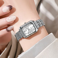 Thumbnail for Stainless Steel Strap Watch Women Luxury Gift Quartz Wristwatch Student Fashion Simple Square Quartz Watches