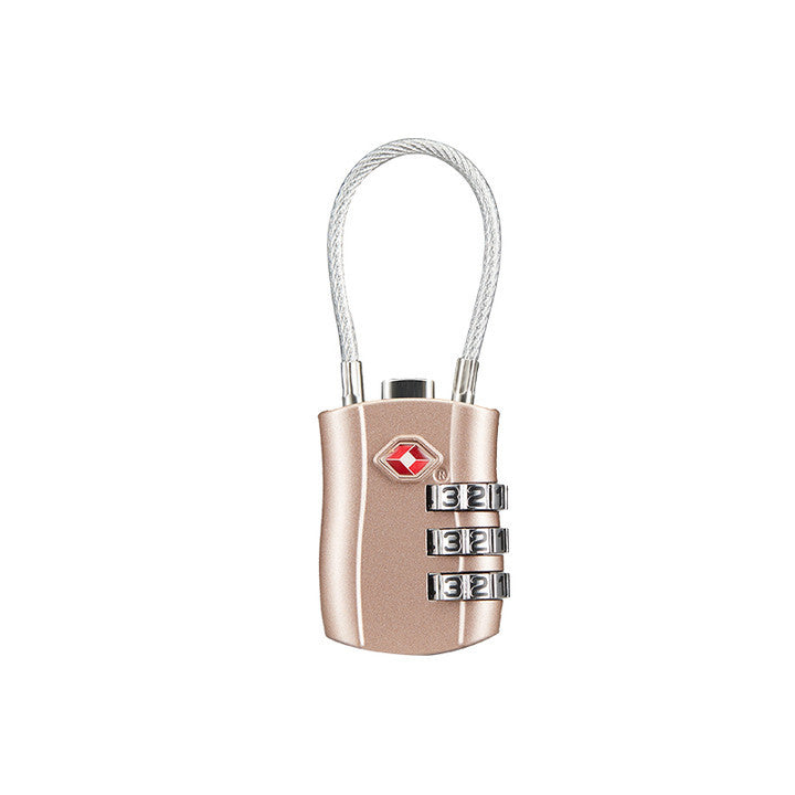 TSA Customs Code Lock for Travel Luggage Password Changeable Lock Contrast Color Design Padlock