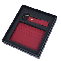 Thumbnail for Genuine Leather Cardholder Key Ring Gift Box Set