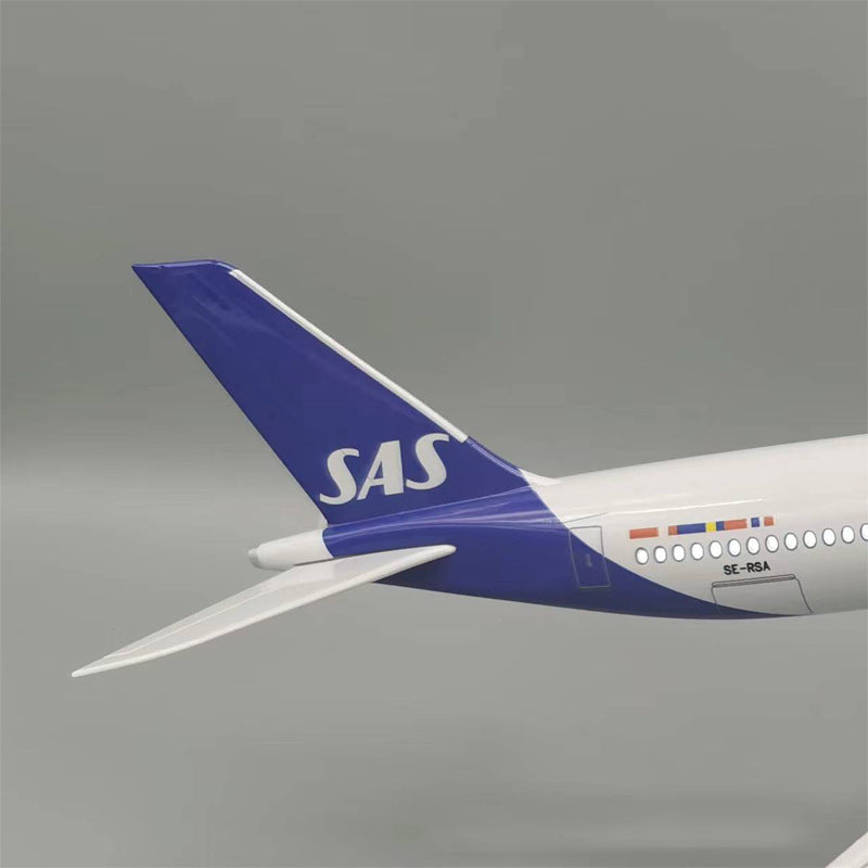 Airbus A350-900 SAS Scandinavian Airlines Resin Airplane Model (47CM)