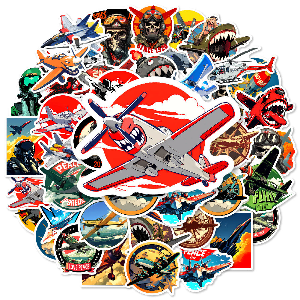 50 Pieces Fighter Military Suit B Stickers (Mixed)