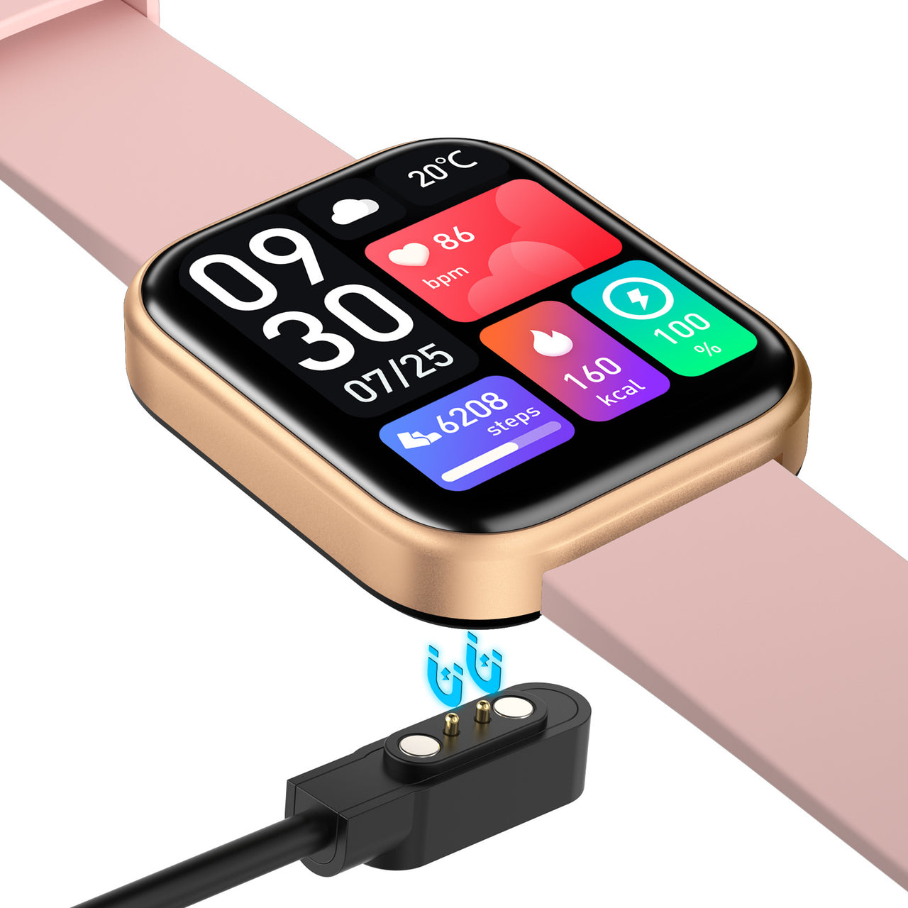 Runmefit GTS6 smart watch blood pressure measuring