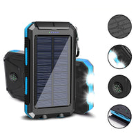 Thumbnail for 20000mAh Solar Power Bank: Dual USB, 2 LED Flashlight (Outdoor/iPhone)Power Banks