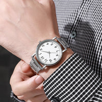Thumbnail for Men Luxury Watches Quartz Watch Stainless Steel Strap Casual Bracele Watch