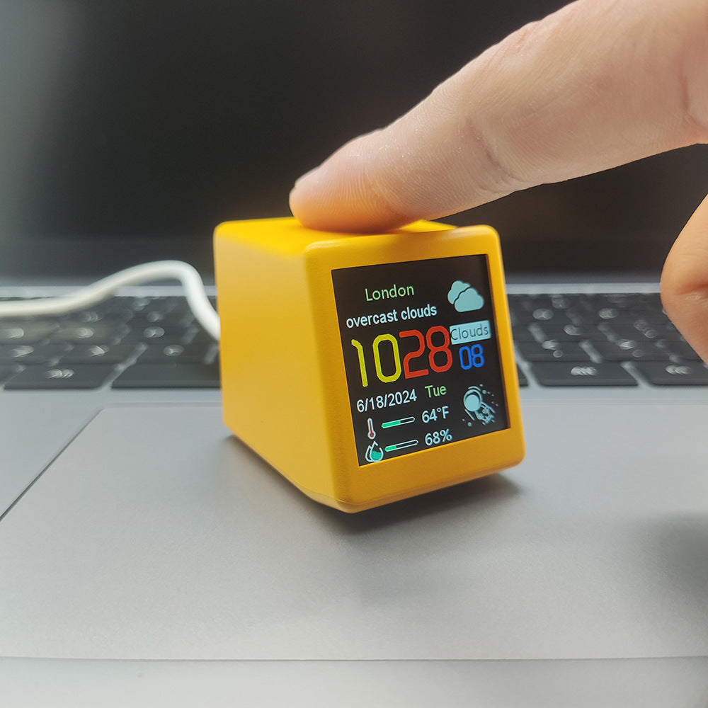 Small Portable Smart WiFi Weather Station Digital Alarm Clock