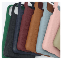 Thumbnail for Pebble Leather Phone Case For iPhone Keychain Card Holder Business Gift Set