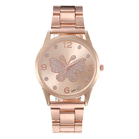 Thumbnail for Fashion Simple Ladies Quartz Watch Butterfly Dial Steel Belt Women's Watch Elegant Minimalist Timepie