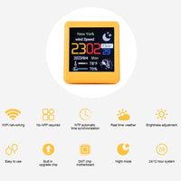 Thumbnail for Small Portable Smart WiFi Weather Station Digital Alarm Clock