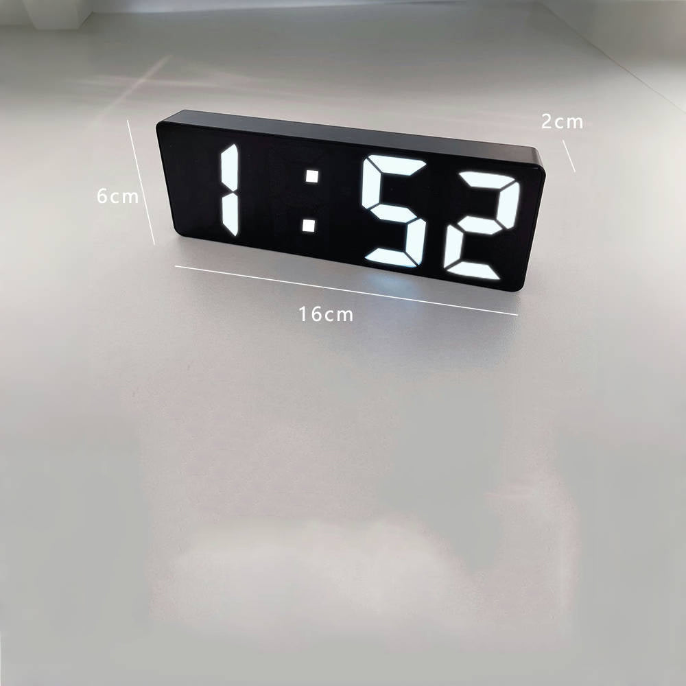LED Creative Mirror Alarm Clock (Battery & Plug-in)