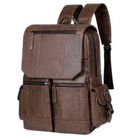 Thumbnail for Fashion Vintage PU Leather Men's Backpack