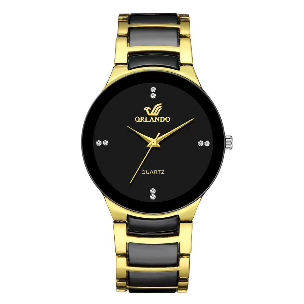 Luxury Business Watch for Men and Women Neutral Color Steel Strap Casual Fashion Clock