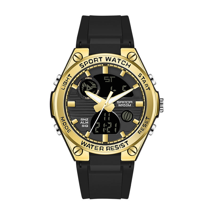 Digital Watch Women's Sport Chronograph Calendar Lady Quartz Wristwatch Waterproof LED Electronic Clock