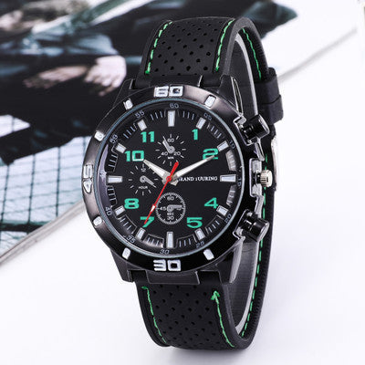 Kegllect Men Quartz Watch Silicone Strap Business Fashion Watches