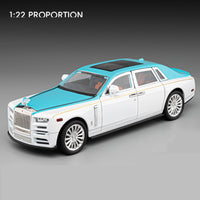 Thumbnail for 1:22 Rolls-Royce Phantom Wraith  Model Car Alloy Diecast 7 Doors Opened Sound Light
