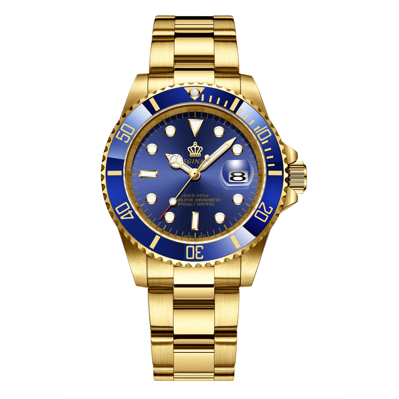 Fashion Multifunctional Quartz Watch for Men Stainless steel Luminous Luxury Stainless