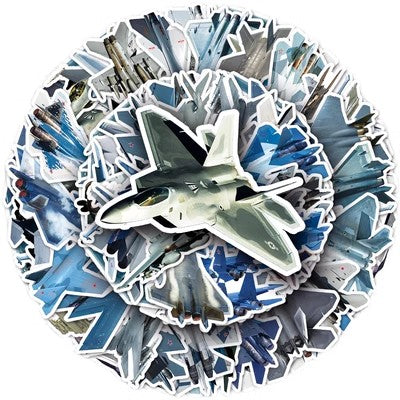 50 Pieces Air Force Planes Stickers (Mixed)