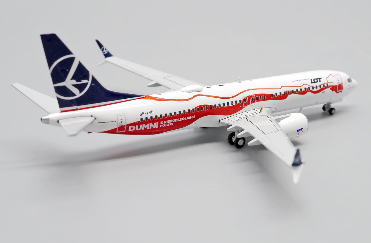 LOT Airlines "StarAlliance" Boeing 737 B737-8MAX LH4200 Airplane Model (1/400 Scale)