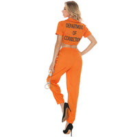 Thumbnail for Orange Short Military Pilot & Aviator Jumpsuit for WOMEN (Halloween)