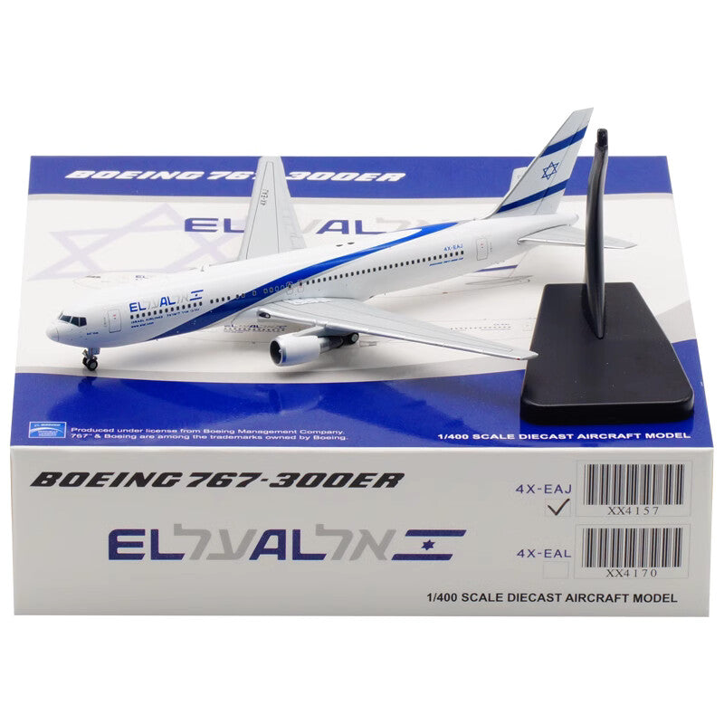 Boeing 767 B767-300ER 4X-EAJ Airplane Model (1:400 Scale)