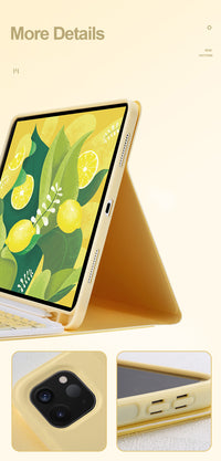 Thumbnail for Case For iPad with Pencil Holder Keyboard Upgraded to Touch-Control Version