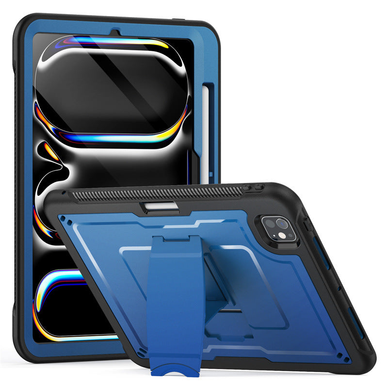 PC Shoulder Strap Shockproof Stand Tablet Cover (Silicon) for iPad Air