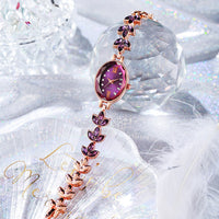 Thumbnail for Light Luxury Diamond Inlaid Female Watch Waterproof Oval Ladies Fashion Quartz Bracelet Wristwatch