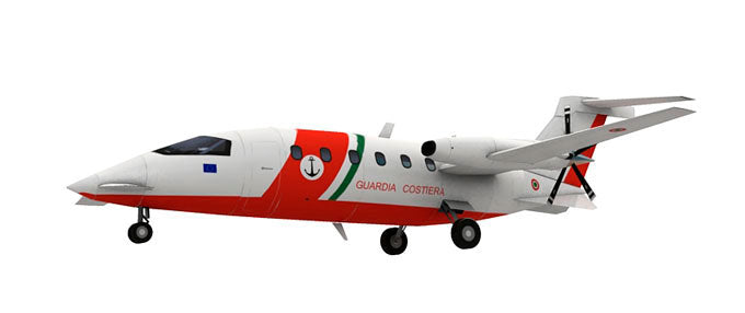 Piaggio Afandi P180 Private Aircraft Papercraft 3D Paper Model Stereo Handmade Drawings