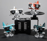 Thumbnail for Retro Airplane Style Battery Powered Silent Desk Alarm Clock