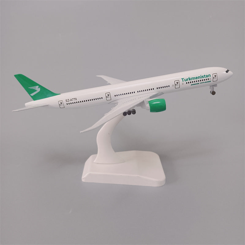 Turkmenistan Airlines Boeing 777 Airplane Model (19CM)