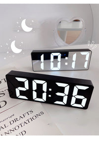 Thumbnail for LED Creative Mirror Alarm Clock (Battery & Plug-in)