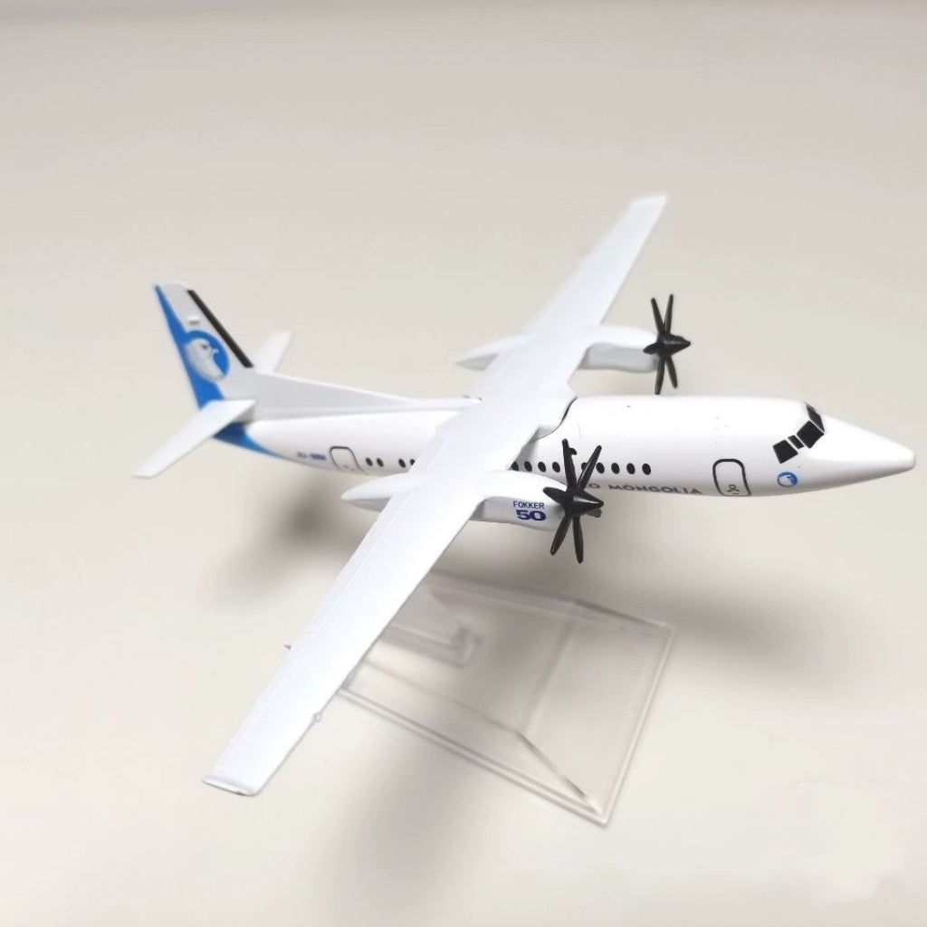 Mongolian Airlines FK50 Airplane Model