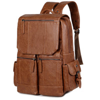 Thumbnail for Fashion Vintage PU Leather Men's Backpack