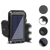 Thumbnail for 20000mAh Solar Power Bank: Dual USB, 2 LED Flashlight (Outdoor/iPhone)Power Banks