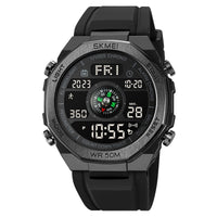 Thumbnail for Pedometer Countdown Sport Digital Men 50M Waterproof Calendar Calorie Wristwatch