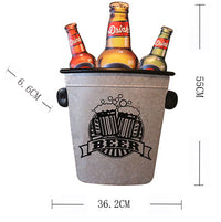 Thumbnail for Industrial Iron Barrel Beer Bottle Wall Decor