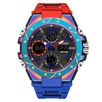 Thumbnail for Style Men Sports Watches Dual Display LED Digital Electronic Quartz Wristwatches 50M Waterproof Swimming Military Watch