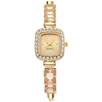 Thumbnail for Fashionable Ladies Quartz Watch Drawstring Square Sugar Insert Diamond Pull out Bracelet Style Women's Wristwatch
