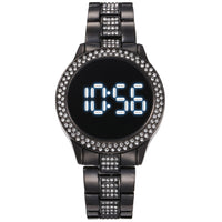 Thumbnail for Luxury Rose Gold LED Digital Watches Stainless Steel Diamond-set Dial Magnet Dress LED Quartz Watch