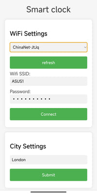 Thumbnail for Small Portable Smart WiFi Weather Station Digital Alarm Clock