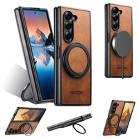 Thumbnail for Luxury Magnetic Ring Stand Case for Samsung Galaxy Z Fold 7/6/5